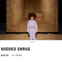 Ivy Park Hooded Shrug Size Small