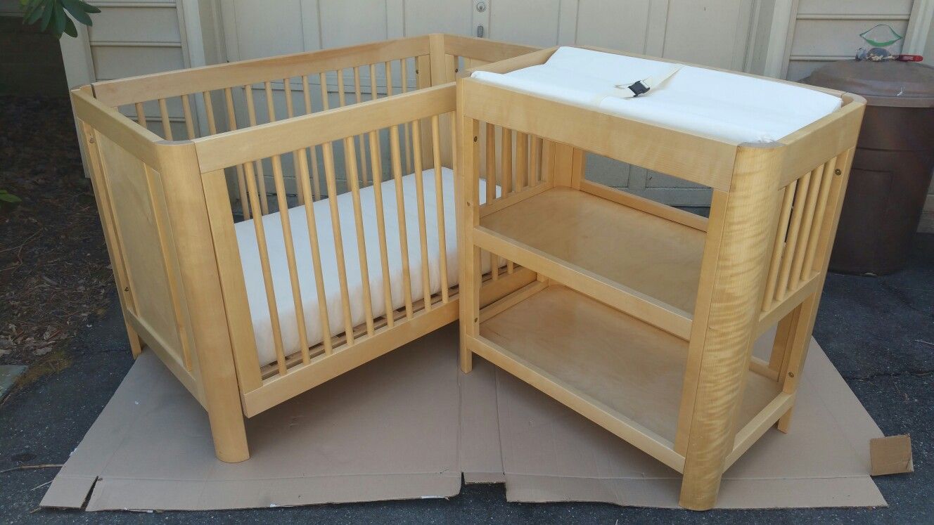 Moving Sale: Crib, Changing Table, and Mattress/Pad Set