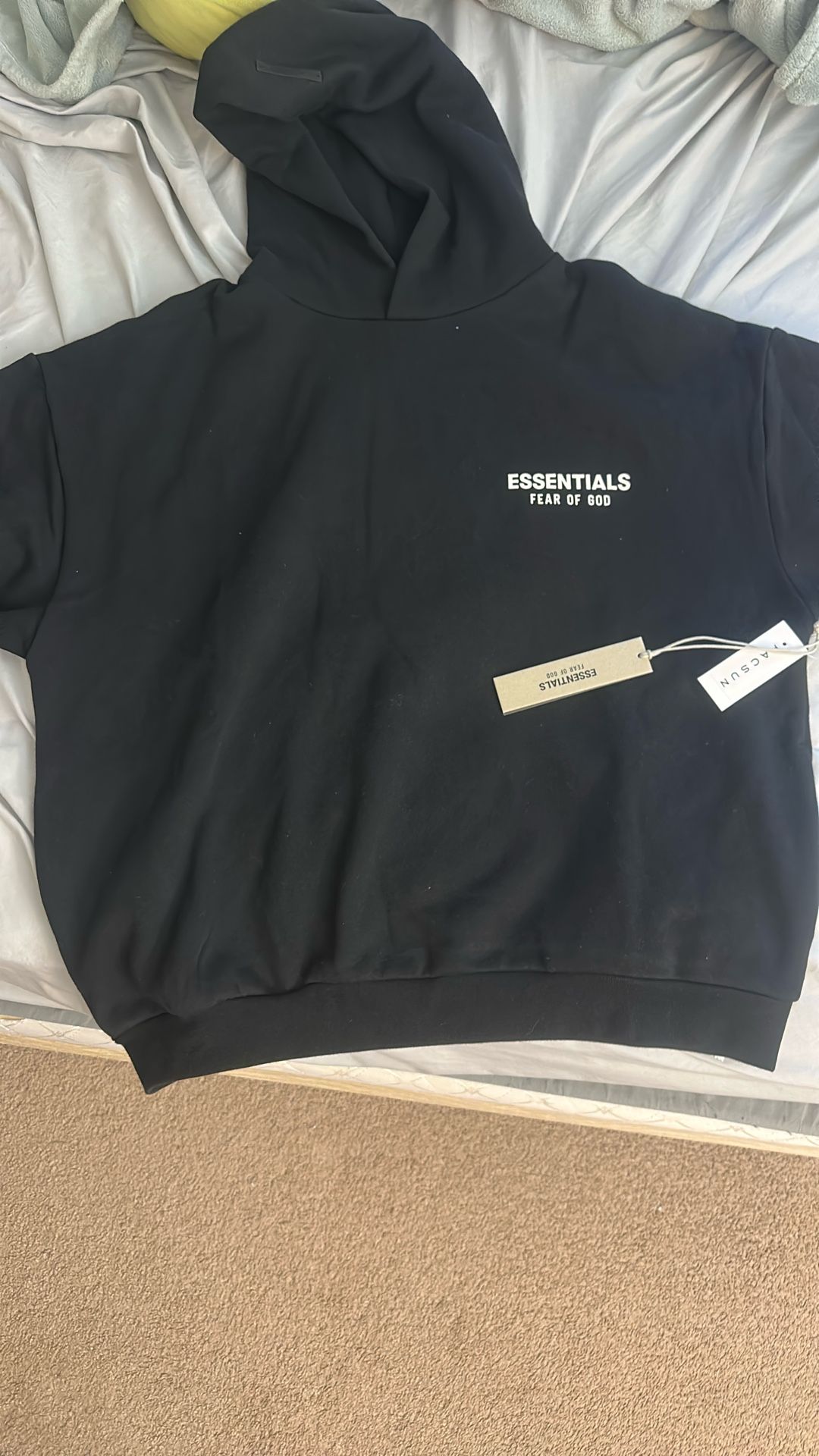 Small Black Hoodie Essentials 1 Size Oversized
