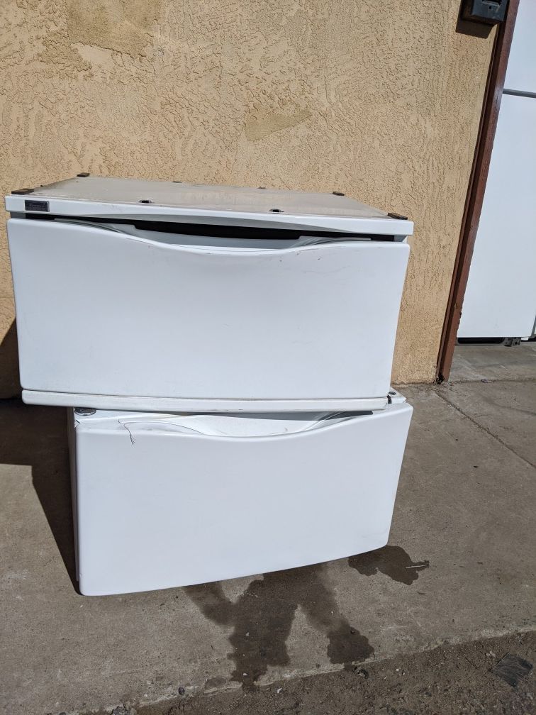 Washer Dryer Storage Pedestal Drawer Risers Whirlpool Maytag Kenmore