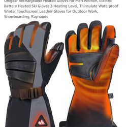Heated Gloves rechargeable Gray black Size Small
