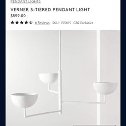 CB2 Modern Verner 3-Tiered Pendant Light