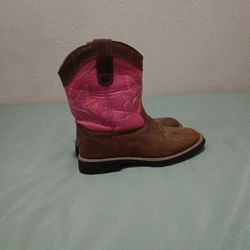 Cowgirl Boots Women Size 6 Upper Leather Pink