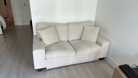 Beige Loveseat 72 inches