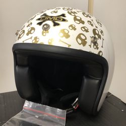 NEW Motorcycle helmets by DMD high end Italian brand $200 retail retro style