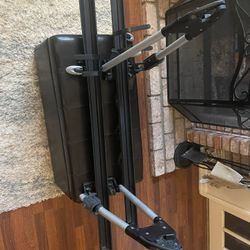 2 Thule Roof Top Bike Carrier Excellent Condition Missing The Back Bracket To Attach To The Rack.