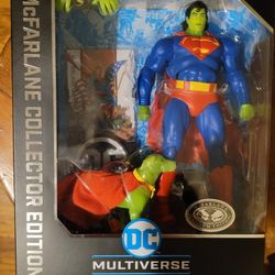 Superman And Krypto Mcfarlane Collector Platinum Edition