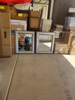 Gray Square Wall Mirrors 22 X26