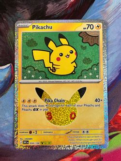 Pikachu #34 Pokemon TCG 30th Celebration