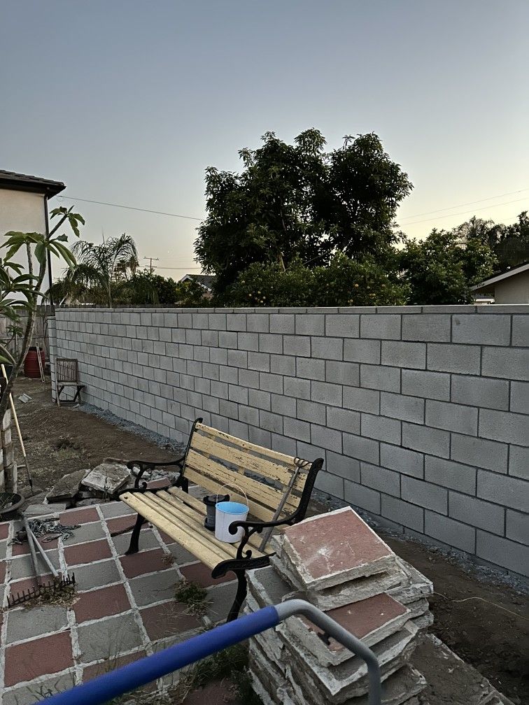 Gray Color Block Wall