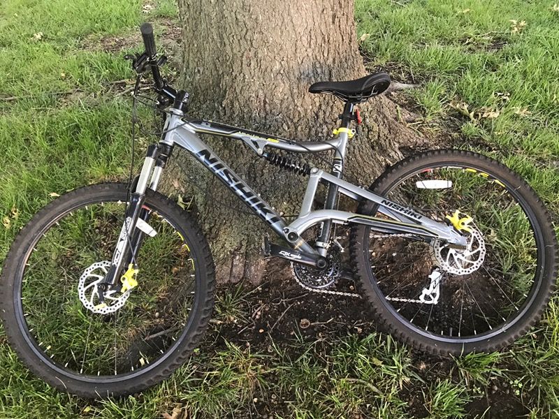 Nishiki Wasatch Mountain men's Bike Full Suspension