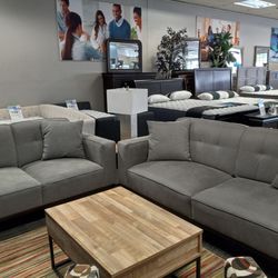 Grey SOFA ND Loveseat