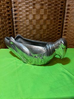 Vintage Cast Aluminum Grasshopper Wine Holder / Planter-$32 CASH