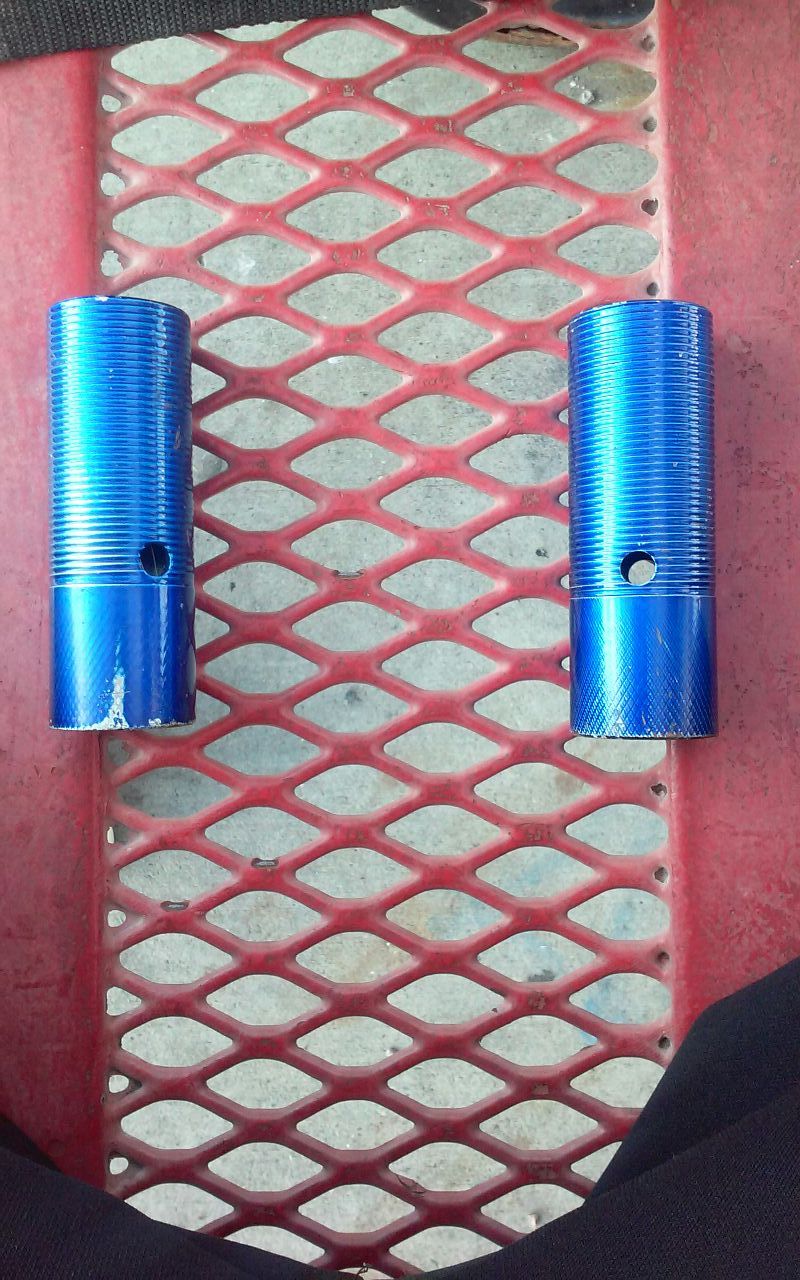 A Pair of Blue Bicycle Pegs (Two Blue Pegs)