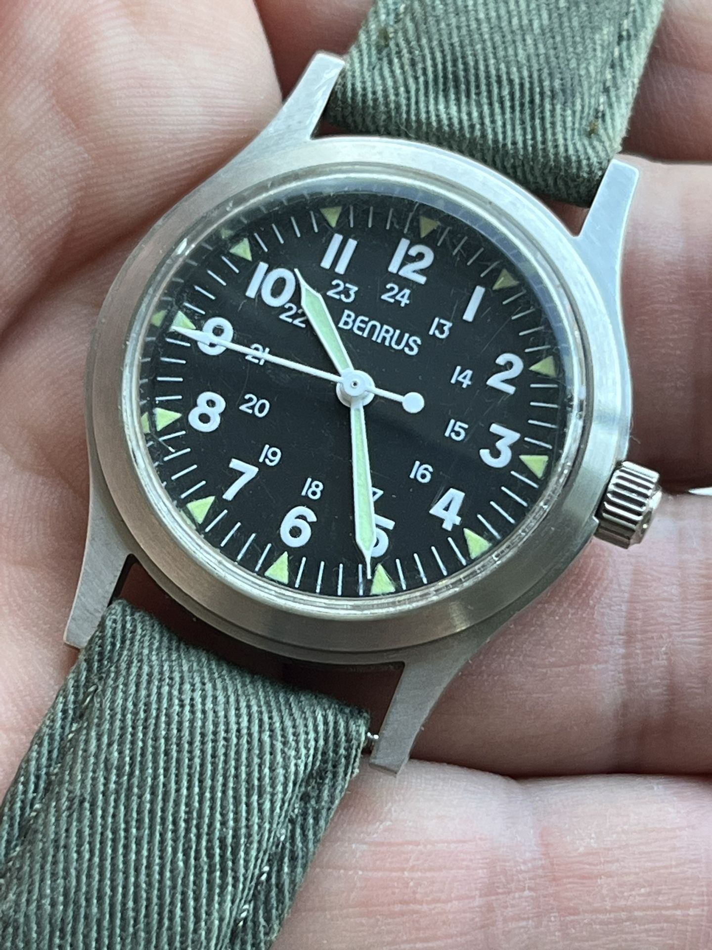1994 Re-Edition Military Benrus Watch, Swiss ETA Movement