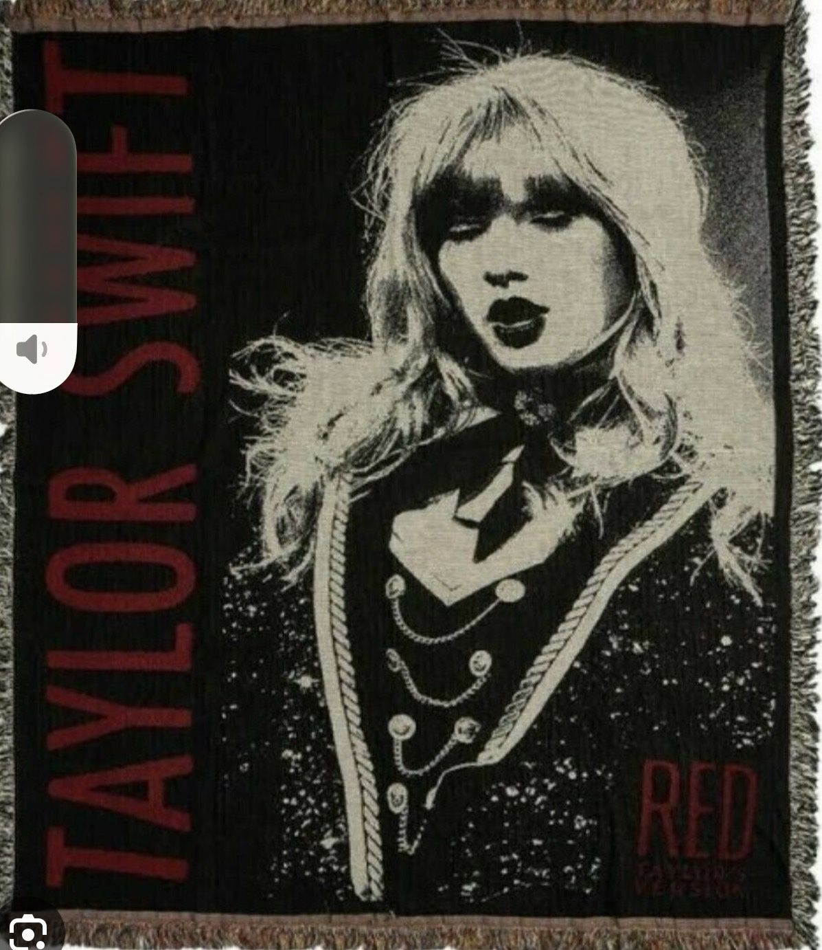 Taylor Swift RED Live Photo blanket