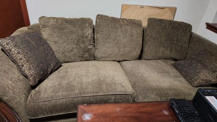 Cushioned couch
