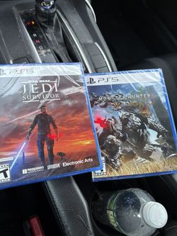 Monster Hunter Wilds and Star Wars Jedi Survivor PS5 Sealed Brand New
