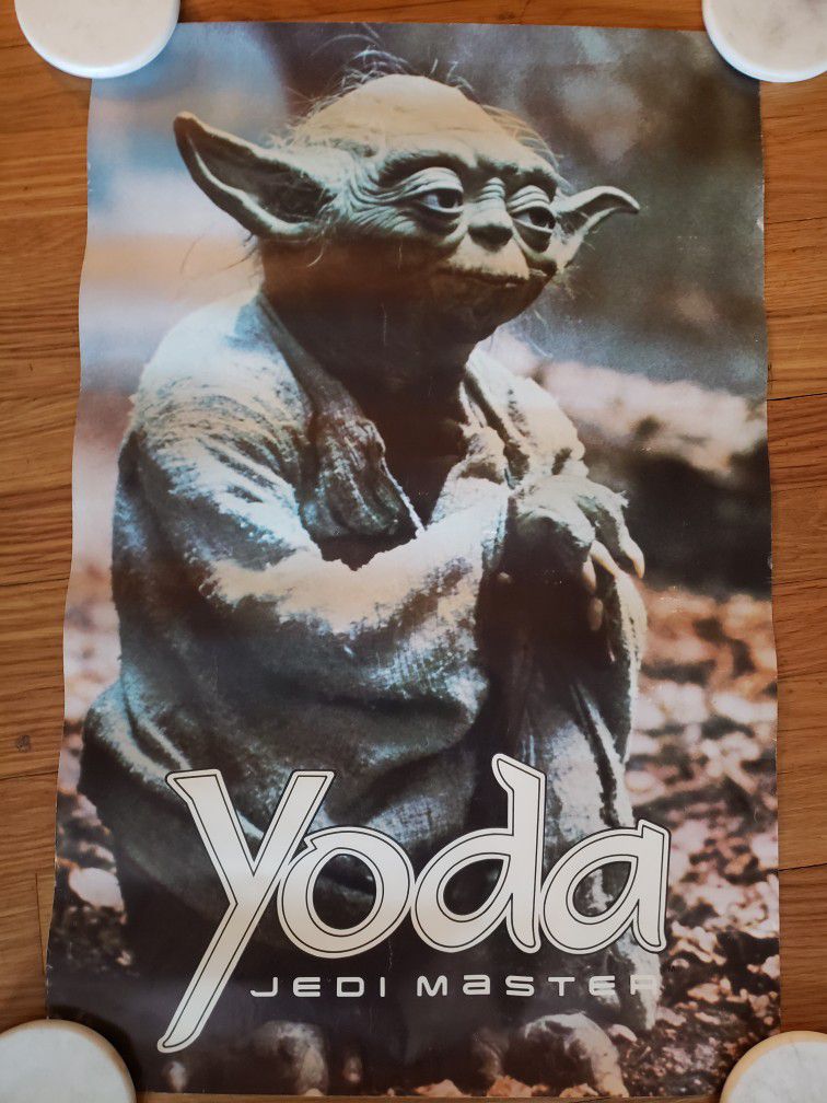 Vintage Star Wars Yoda Poster 26x17"