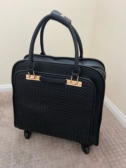Womens leather, briefcase on wheels
