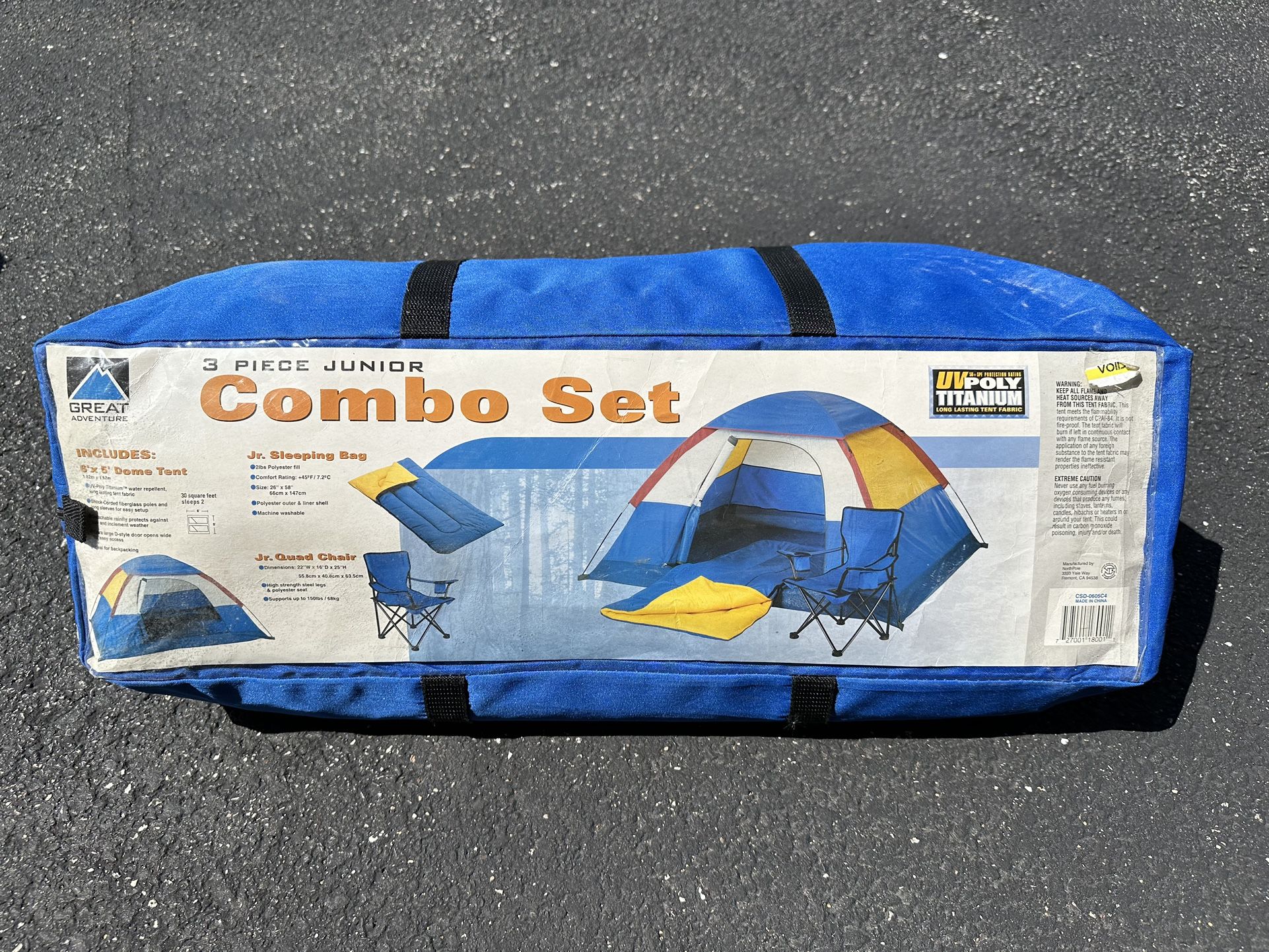 Camping Tent And Sleeping Bag Combo 