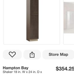 Hampton Bay Assembled Pantry 18 X 24 X 84