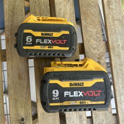 Batteries Dewalt FLEXVOLT 9 and 6