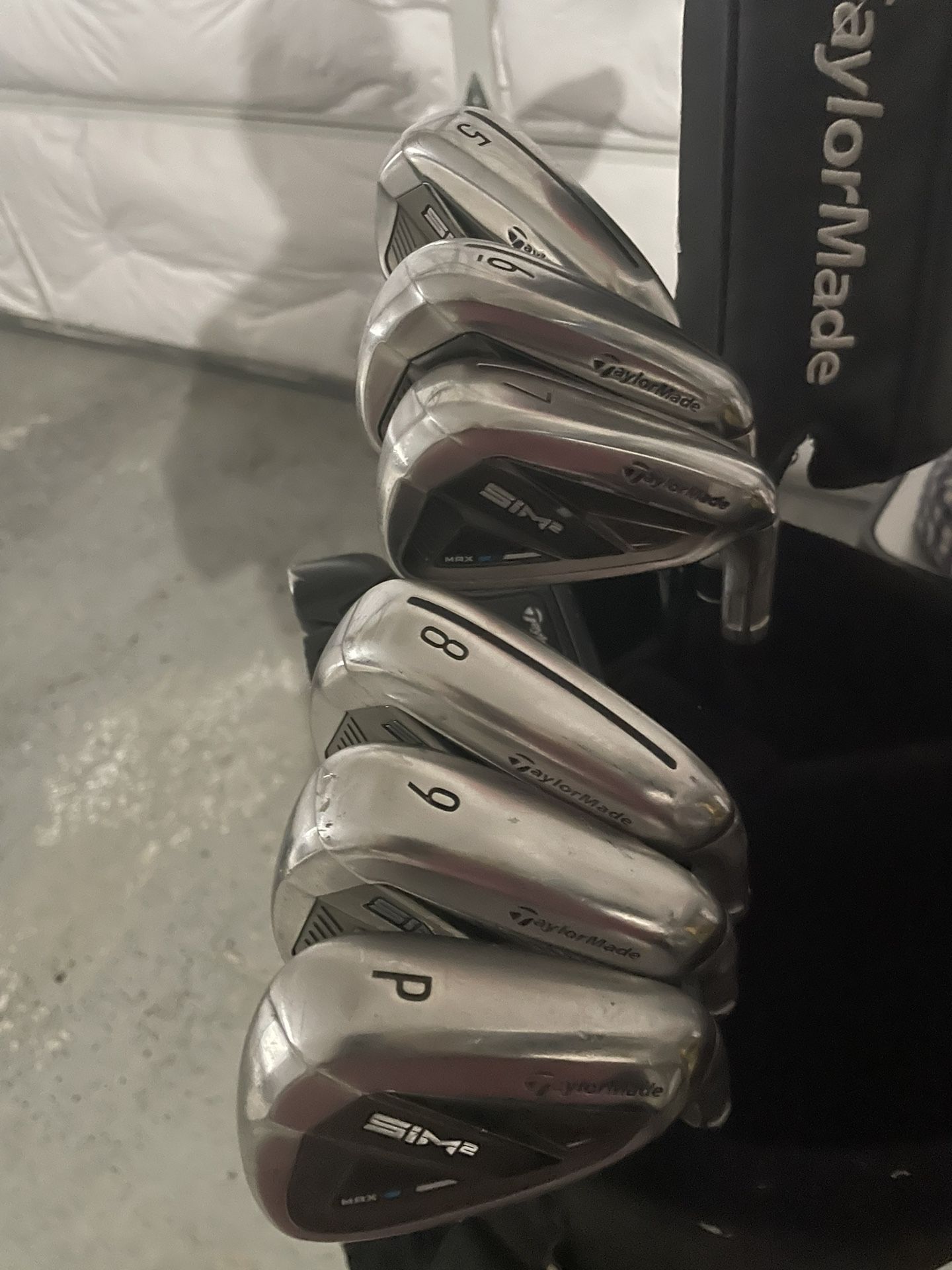5-PWSims Irons W/new Shaft For Stealth Plus Driver
