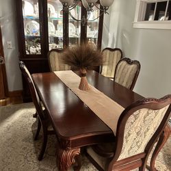 Dining Room Set And Chandelier