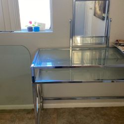Clear Glass Vanity 