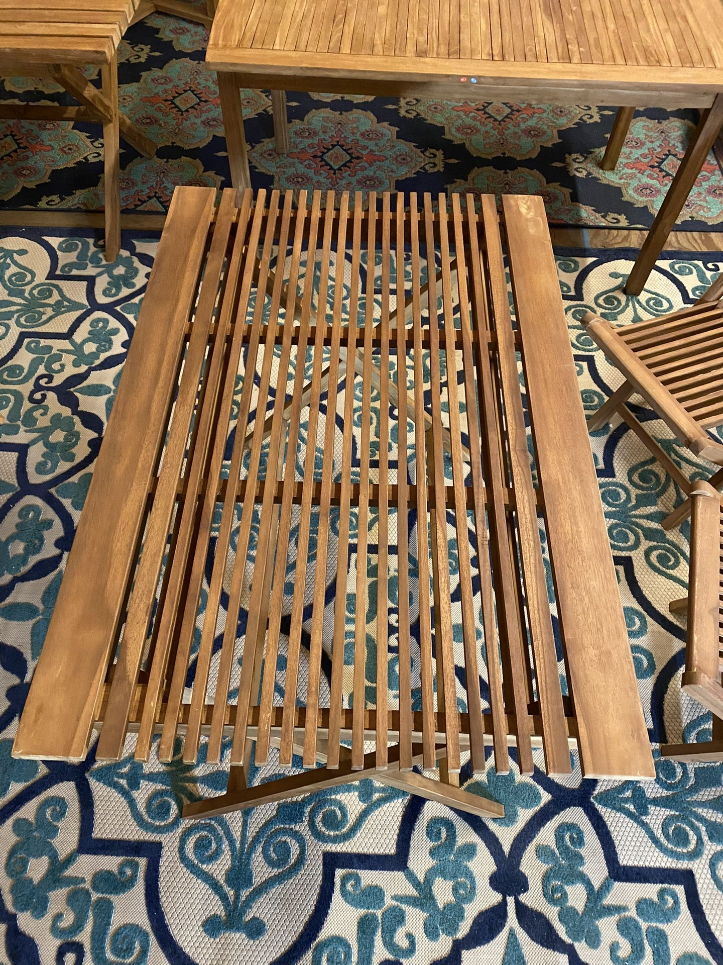 MCM Teak Patio Dining Table (new)