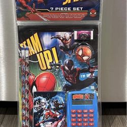Spider-Man stationery set - notebook, calculator, pencils, etc