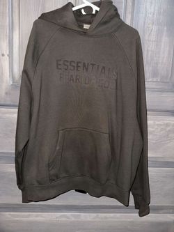 ESSENTIALS Fear Of God Hoodie / Smoke / Size L