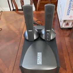 ALTEC LANSING COMPTER SOUND SYSTEM WITH SUBWOOFER