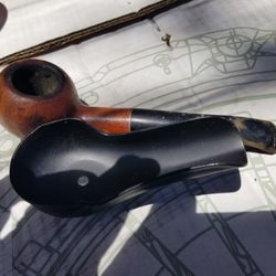 Metal Pipe Holder With Pipe $75