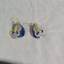 Antique 10k Gold Plated Earings 