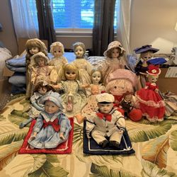 Porcelain And Other Doll Collection
