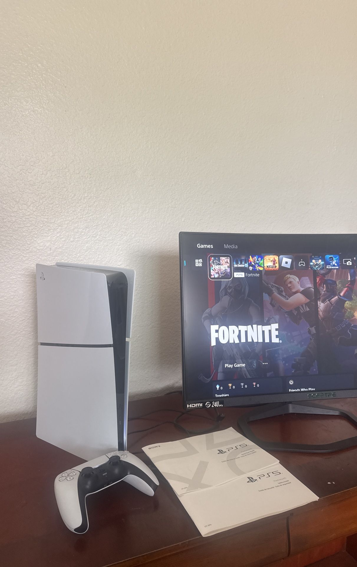PS5 Digital Edition & Sceptre Gaming Monitor