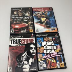 Sony Playstation 2 PS2 Game Lot - GTA Vice City / True Crime 