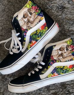 High top skull vans