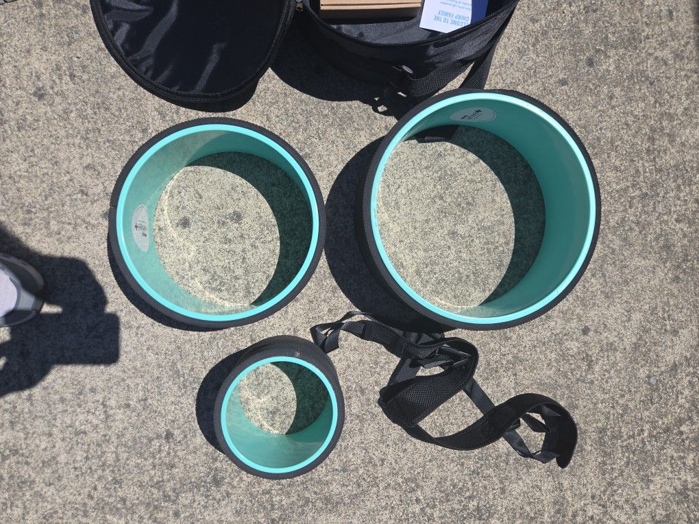 Chirp Wheel 3 Pack Back Roller- Yoga Wheel for Back Pain Relief