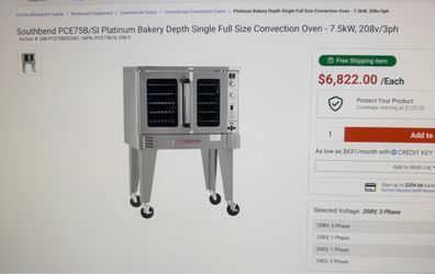Southbend Bakery Convection Oven