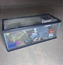 Complete 20 Gallon Long Aquarium Starter Kit