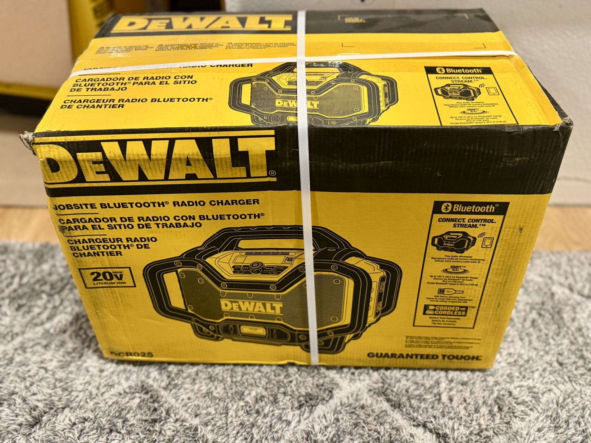 20V MAX Bluetooth Radio with built-in Charger