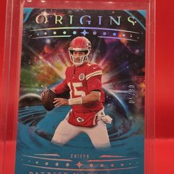 2025 Panini Origins - Patrick Mahomes II Turquoise /50, Kansas City Chiefs