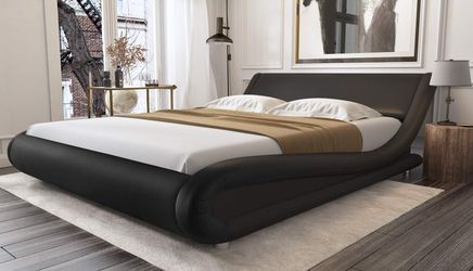 Full Size Low Profile Bedframe With Matress