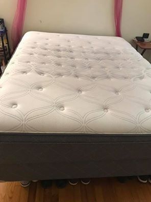 Queen size 10 inches mattress,bed frame and bed box