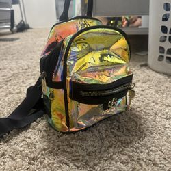 HOLOGRAPHIC JUICY COUTURE MINI BACKPACK