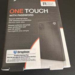 Seagate 1TB One Touch External Hard Drive – Like New! Used Once – Perfect Condition