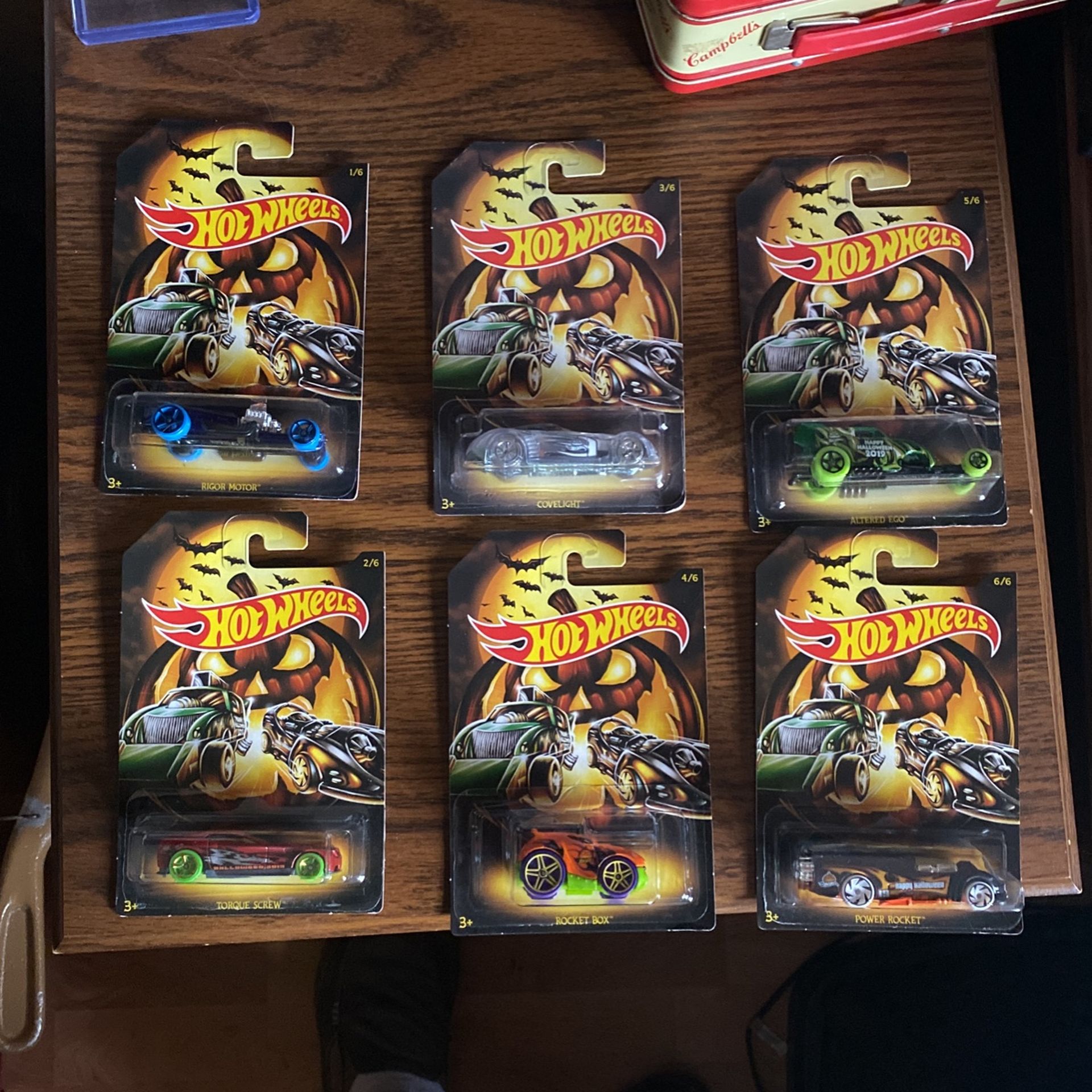 2018 Halloween Hot Wheels Six Car Bundle 1 thru Six